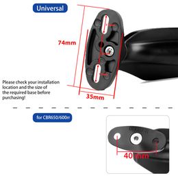 Universal Rearview Mirror for Suzuki GSXR 600 1000 GSX650F GSX-R Motorcycle Mirror Modified Wind Rotating Rearview Mirror