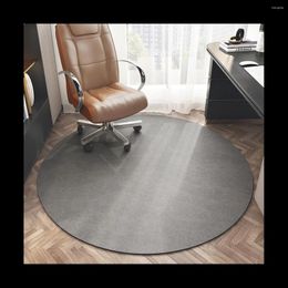 Carpets Nordic Retro Round Center Rug For Living Room Computer Chair Mat Non- Hall Floor Carpet Brown