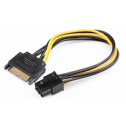 Wholesale SATA power supply 15p to 6p graphics card reverse power transfer cable 15-pin 6PIN graphics card power cord