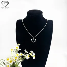 Pendant Necklaces CAMAZ Terahertz Energy Stone Women's Heart Type Jewellery Necklace