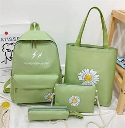 Backpack 2024 Backpacks Selling Men's Women's Buy One Free Three(Satchel Hand Bag Stationery Bag) SchoolbagCampus Yout