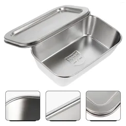Dinnerware Sets Stainless Steel Storage Box Home Tableware Butter Container Kitchen Supply Brackets Vegetable Holder 304 Dishes With