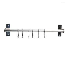 Hooks Organiser Pan Screw Fixed Utensils Hanging Pot Storage Rack Holder PunchWall Mounted Home Tools Stainless Steel