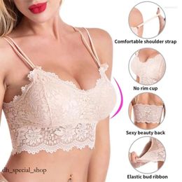 Bralette Underwear Camisoles Tanks Crops Top Bra Adjustable Women Fashion Sleeveless Tank Tops Lace Ladies Camisole Plus Size 849