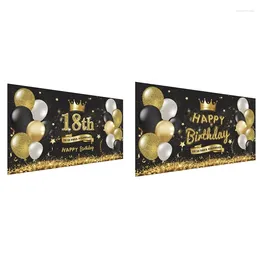 Party Decoration Happy Birthday Backdrop Banner Cheers Years Background Decor Supplies Indoor Outdoor Po Booth Props