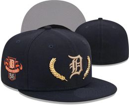 Baseball Tigers Fitted Hats Classic Champions World Series Hip Hop Sport SOX Full Closed LA NY Size Caps Chapeau 1995 Stitch Heart " Series" Love Hustle Flowers a5