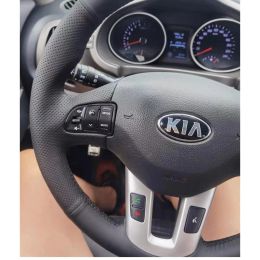 For Kia Sportage 3 2011-2014 Kia Ceed Cee'd 2010-2012 hand sew Car Steering Wheel Cover