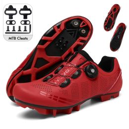 Boots Mtb Shoes Men Cycling Sneaker with Cleats Women Sports Speed Road Bicycle Shoes Selflocking Spd Racing Mountain Bike Footwear