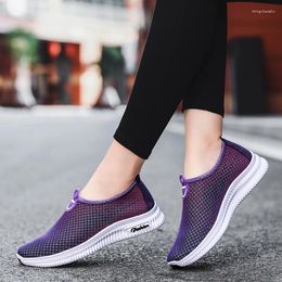 Casual Shoes Women's Mesh Lightweight Sneakers Ladies Flats Female Breathable Slip On Loafers Walking Zapatos Mujer