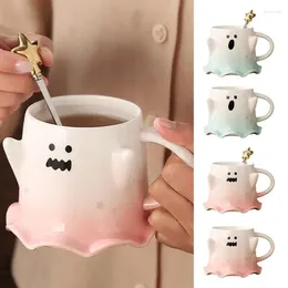 Mugs 460ml Halloween Ghost Mug Spooky Ceramic Cup Drinking Tea Water Multifunctional Decorative And Comfortable