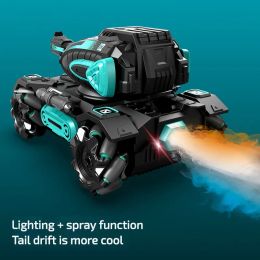 Armored 2.4G RC Cars Children Toys Remote Control Car Toys for Boys Gesture Controlled Water Bomb Tank Electric Car Kid Toy Gift