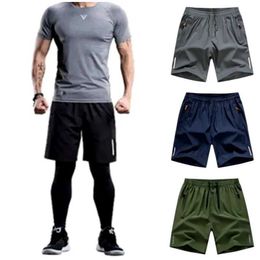 Men's Shorts Mens Shorts Summer Mens Beach Mens Ice Man Comfortable Breathable Elastic Slim Fit Sports Running and Fitness Shorts Plus Size L-5XLC240402