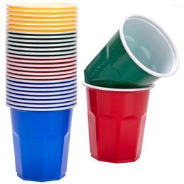 Disposable Cups Straws 100 Pcs Cup Multi-function Beverage Paper Party Daily Use Water Pp