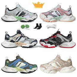 XLG Runner Deluxe White Black Beige Blue Green Grey Running Shoes Men Women Red Pink Leather Rubber Lace-Up Chunky Sports Shoe