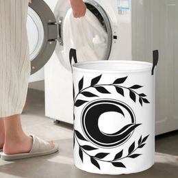 Laundry Bags Chaldea Security Organisation Circular Hamper Storage Basket Sturdy And Durable Living Rooms Of Clothes