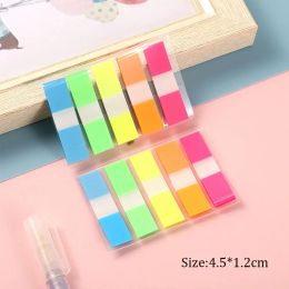 Mini Memo Pad Bookmarks Fluorescence Self-Stick Notes Index Posted It Planner Stationery School Supplies Paper Stickers