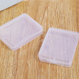 New plastic transparent PP square storage packaging cosmetics empty box double eyelid sticker Jewellery display box