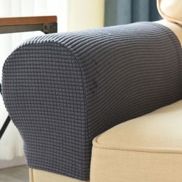 2Pcs/lot Stretch Armrest Covers Set Chair Sofa Arm Protectors Armchair Covers Solid Couch Cover Removable Elastic Loveseat Sover