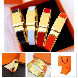 Bracciale in oro bracciale di design donna uomo gioielli classici acciaio al titanio Varietà di colori seleziona regalo unisex braccialetti da donna braccialetto in argento super alta qualità