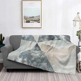 Blankets Gemstone And Geode Es Grey Silver Air Conditioning Blanket Soft Warm Light Thin Agate Mineral Stone