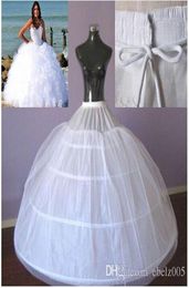 4 Hoops Ball Gown Petticoat for The Bride Wedding Dress Large Tutu Petticoats Maxi Plus Size Underskirt highquality1694464