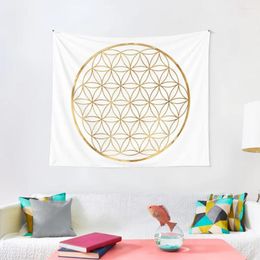 Tapestries Flower Of Life Sacred Circle Geometry Tapestry Decoration For Bedroom Wall Hanging Decor Home