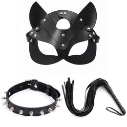 Toys Erotic Fetish Mask Halloween Mask Handcuffs Whip Collar Bdsm Bondage Cosplay Sex Toys Couples Cosplay Games Sex Toy Sets
