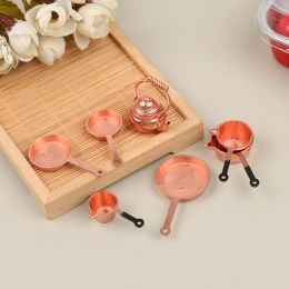 1:12 Mini Kitchen Real Cooking Mini Cooking Miniature Kitchen Utensils Sets Doll Kitchen Set Mini Play House Toy Accessories
