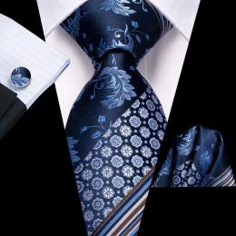 63inches 160cm Silk Mens Tie Set Extra Long Ties for Men Handkerchief Woven Classic Silk Men's Necktie Pocket Square Set Hi-Tie