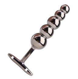 New Metal Anal Toy Stainless Steel Butt Plug Adult Sex Products Sex Toy For Man And Women Booty anal Beads4621897