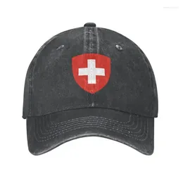Ball Caps Classic Cotton Coat Of Arms Switzerland Baseball Cap Women Men Adjustable Dad Hat Outdoor