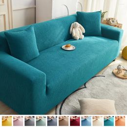 Chair Covers Comfort Elastic Sofa Cover For Home Living Room Polar Fleece Armchair L-Shaped Seater Stretch Fabric Corner