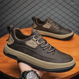 Casual Shoes Leather Mens Outdoor Business Formal Cow Soft Men Sneakers Designer Skateboard