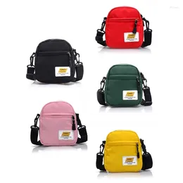 Shoulder Bags Nylon Casual Crossbody Purse Solid Color Small Satchel