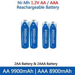 AA AAA Battery 1.2V rechargeable Battery NIMH Battery high capacity 9900mAh rechargeable Battery for toys Remote control mouse