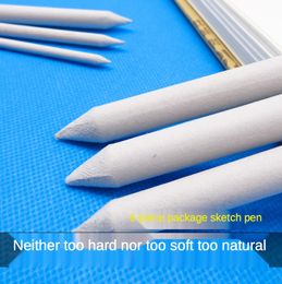 3/6pcs/set Blending Smudge Stump Stick Tortillon Sketch Art White Drawing Charcoal Sketcking Tool Rice Paper Pen artist Supplies
