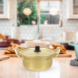 Double Boilers Instant Noodle Pot Nonstick Seafood Small Ramen Bowl Pots Handle Milk Aluminium Household Cookware