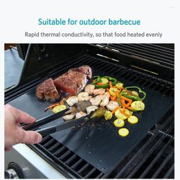 Tools 2Pcs Extra Large Grill Mat BBQ Mats Non-Stick Oven Pad Baking Sheet Cooking Barbecue 60 40cm