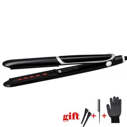 Irons Hair Straightener Infrared Heating Touch screen Flat Iron LED Display Ceramic Vapour Straightening Iron Styling Tools