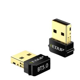 EDUP Mini USB Bluetooth 5.0 Adapter EDR Dongle for Desktop/PC/Laptop, 66ft/20M Transmission Range, Support Windows 10/8.1/8 /7 EP-3519