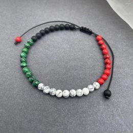 Charm Bracelets OMY Mixed Colours Turquoise Woven For Men Women Adjustabe Red White Green Wholesale Drop Jewellery