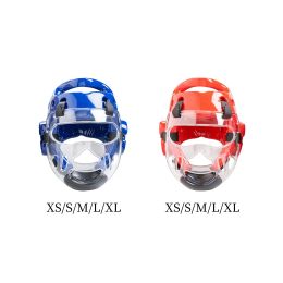 Products Adult Children Kickboxing Headgear Ventilated with A Removable Face Shield Durable for Karate Practise Taekwondo Boxing Sports