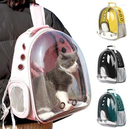 Cat Carriers QWE123 Portable Pet Carrier Bag Breathable Outdoor Travel Backpack For Small Dogs Cats Transparent Space Kitten Supp