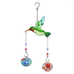 Other Bird Supplies Pretty Hummingbird Feeder Wind Chime Cute For Branches Food Container Cage Creative