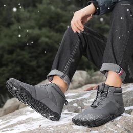 Walking Shoes Warm Snow Boots Comfortable Waterproof Winter Casual Windproof Male Sneakers For Outdoor Activities In Autumn And