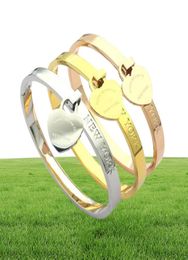 Top Quality Women Designer Bangles Simple High Polished Bracelet Single Heart Luxury Style Couple Bracelets Lady Party Gifts Whole1842372