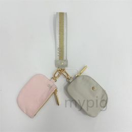 lulemon Yoga Wristlet Clutch Bag Keychain Wallet Gym Bag Mini Designer Purse with Detachable Zipper Wrap Around Wrist Guard Wallet Portable Coin Bag Luxury Bag