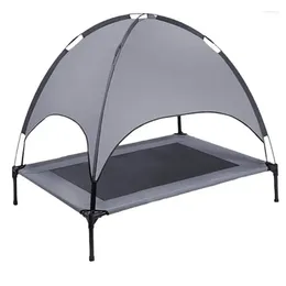 Cat Carriers Dog Cot With Canopy Elevated Breathable Raised Bed Heavy Duty Portable Shade Tent For Outside Beach Camping
