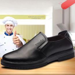 Boots New Black Boots Men Kitchen Safety Shoes Antiskid Shoes Waterproof Work Boots Work Safety Bot Nonslip Shoes