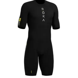 Clothings 2020 ROKA Back zipper Mens Cycling Skinsuit Triathlon Speedsuit Trisuit Short Sleeve Speedsuit Maillot Ciclismo Running Clothing